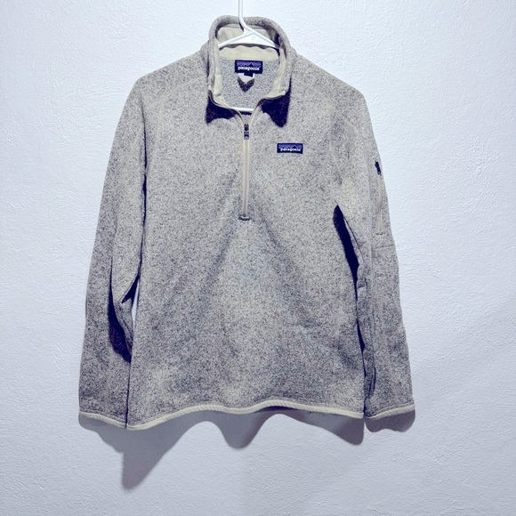 Patagonia fleece better sweater half zip white birch M - Picture 6 of 6